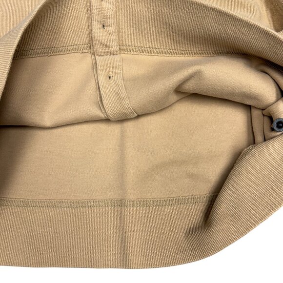 Women's L.L. BEAN Thermal Cardigan Crewneck Gold | Size Small - Picture 2 of 6